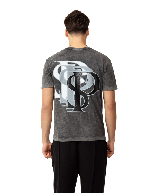 Limited Edition 3 Logo T Shirt - Acid Grey