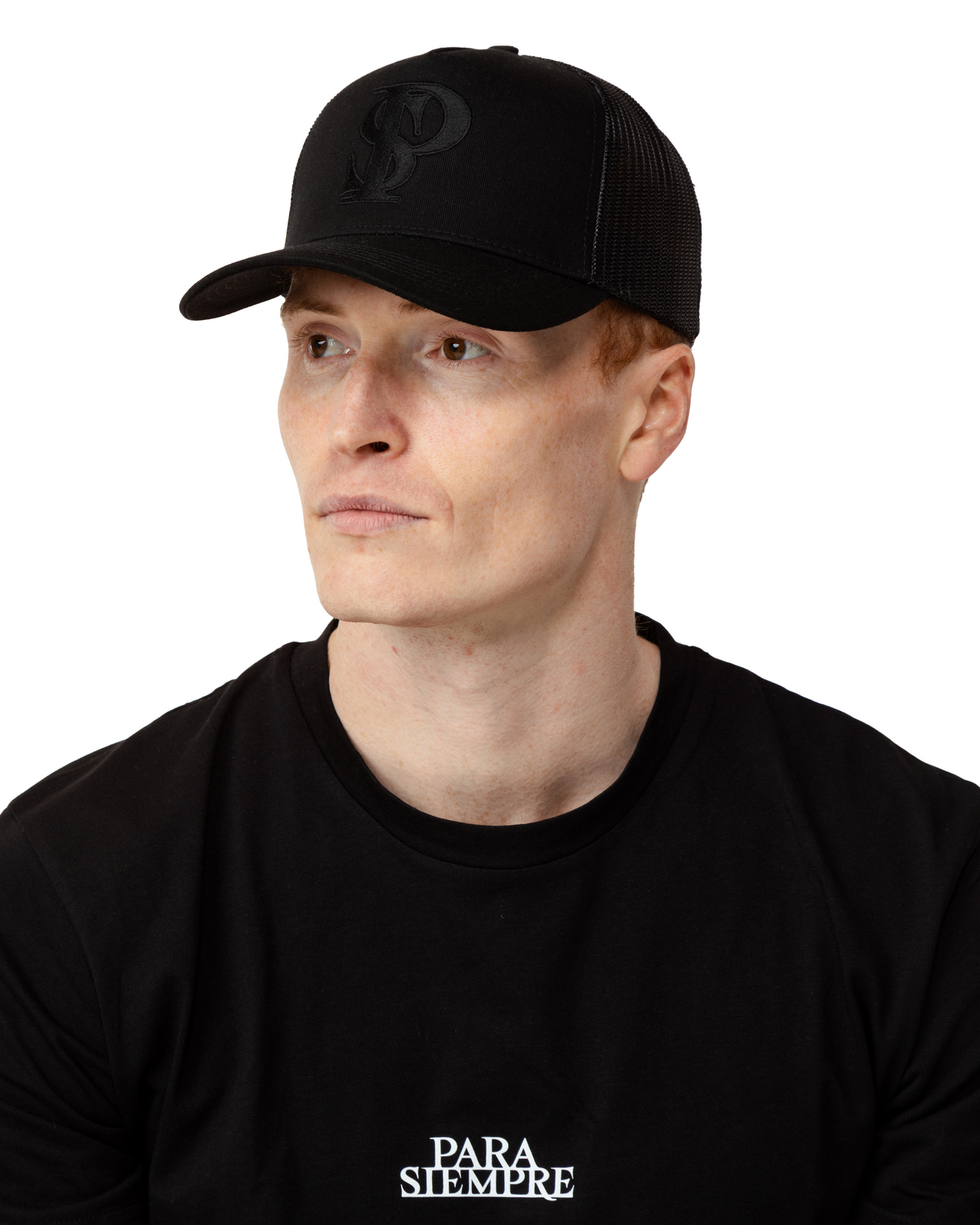 Trucker Cap PS - Black - Black Logo