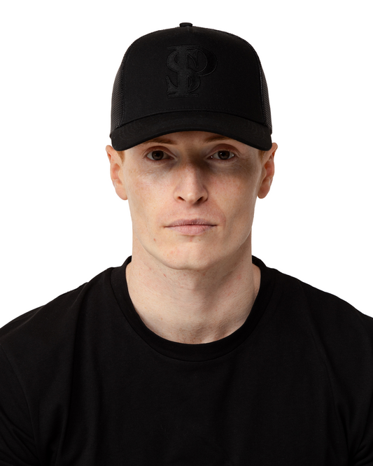 Trucker Cap PS - Black - Black Logo