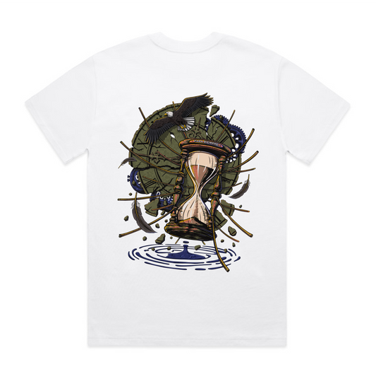 T Shirt Hour Glass - White