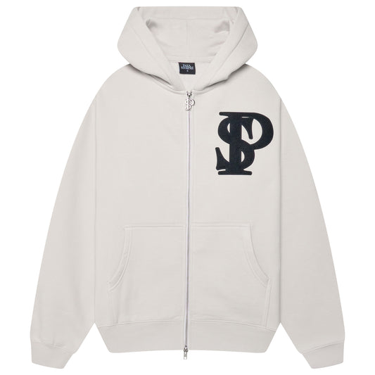 Zip Hoodie - Bone